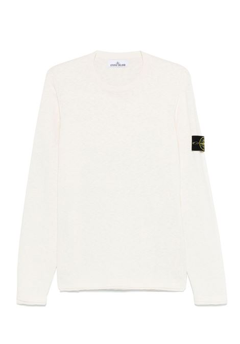 maglia crew neck 5100052 uomo avorio STONE ISLAND | L1S15 5100052 S00B0V0093